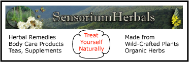 Sensorium Herbals natural herbal remedies products.