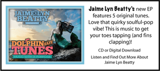 CD of the music of Jaime Lyn Beatty, Dolphin Safe Tunes