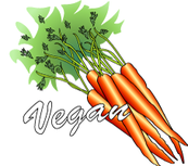 Vegan diet with carrots.